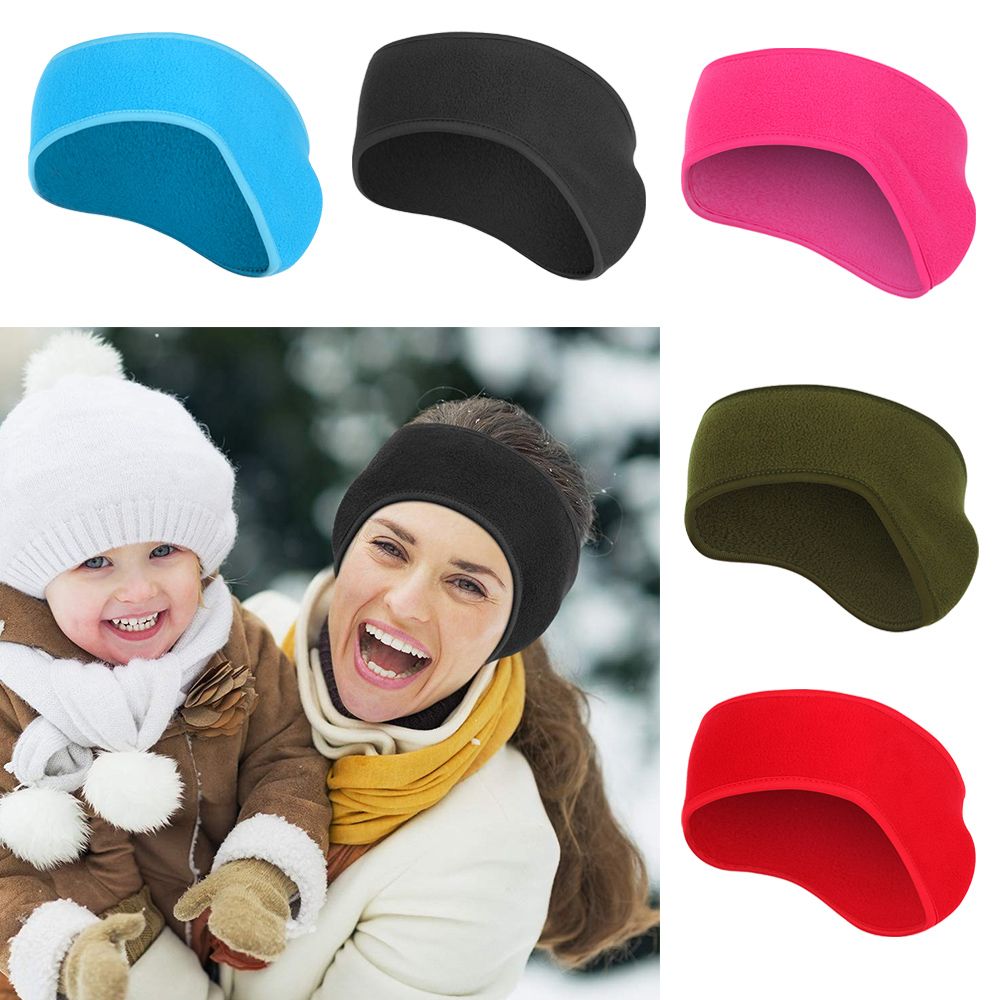 Fleece Ear Warmer Band - 1個入り ヘアバンド、吸汗フリース素材のイヤーカバー、冬用吸汗バンド、耳あて、ヘッドバンド、ランニング用ヘッドバンド