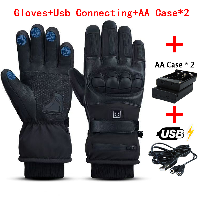 Hand Warmer Electric - 加熱手袋ハンドウォーマー電気サーマルグローブ防水スノーボードサイクリングオートバイ自転車スキー屋外冬手袋