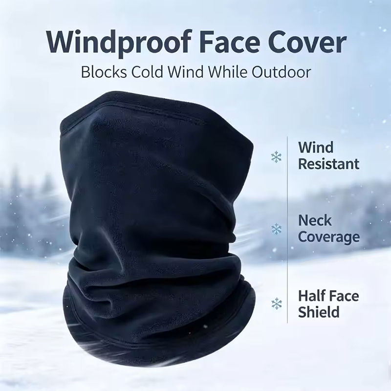 冬用、暖かいポーラーフリース素材のネックゲイター。スキー、ラ - Neck Gaiter Fleece のレビューと価格