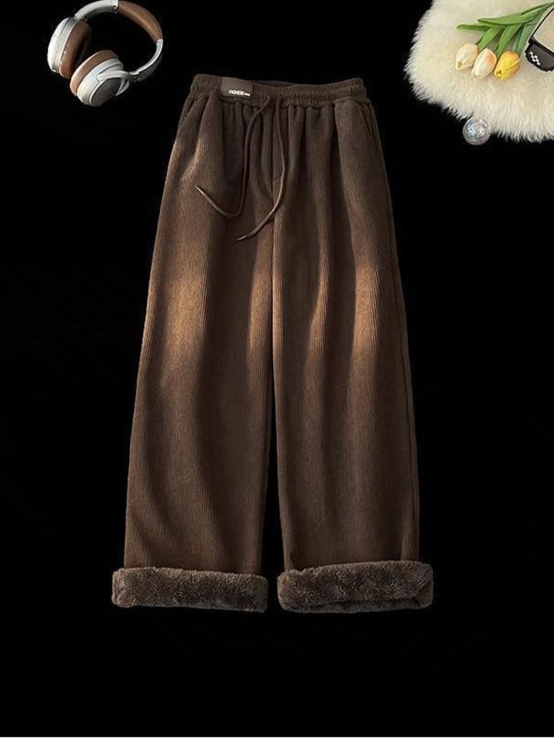 アメリカンスタイルフリース裏地付き厚手ラムベルベットカジュア - Corduroy Pant Warm のレビューと価格