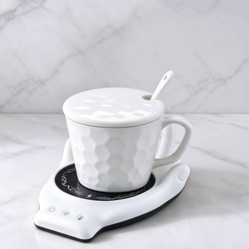 3段階の温度設定が可能な、手のひらサイズのコーヒーカップウォ - Hand Warmer Electric のレビューと価格