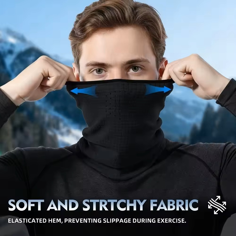 冬用ネックウォーマー、防風ガーター、サイクル用バンダナ、ハイ - Neck Gaiter Fleece のレビューと価格